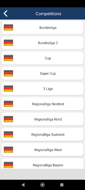 Football Scores, Statistics Screenshot 1