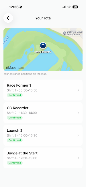 EventRota - Volunteer App Screenshot 2