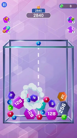 Hexa 2048 Merge Puzzle Screenshot 0