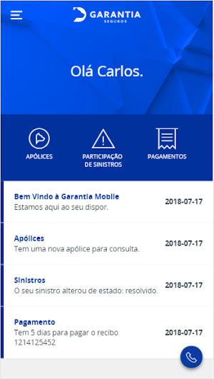 Garantia Mobile Screenshot 1