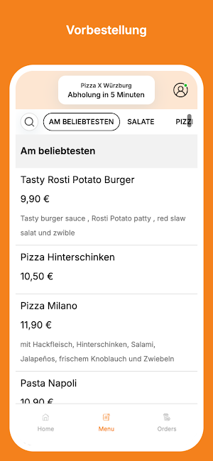Pizza X Würzburg Screenshot 1