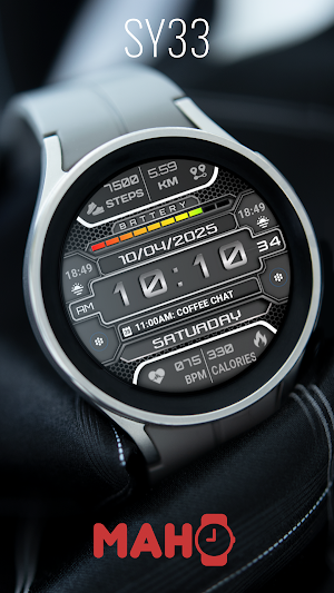 SY33 Watch Face for Wear OS Screenshot 1