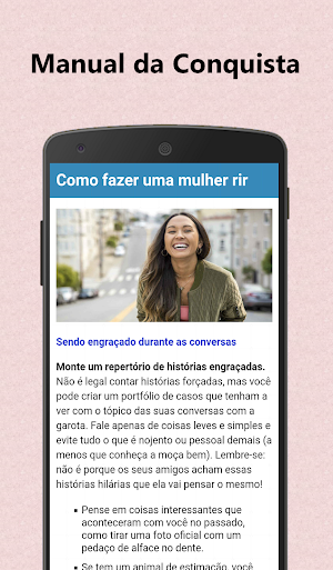 Conquistar a mulher - Manual da paquera Screenshot 0