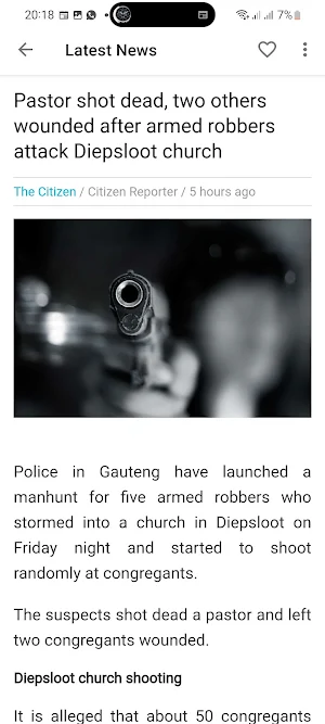 South Africa Breaking News Screenshot 3