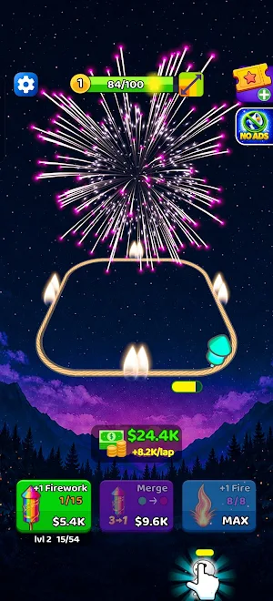 Fireworks Loop: Merge Idle Screenshot 1