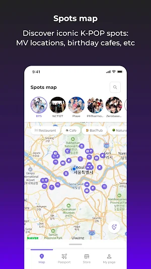 Celetrip-KPOP Tour, Idol Spot Screenshot 1