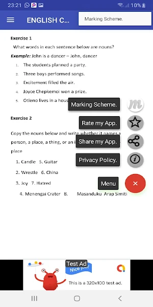 English; Topical Questions Screenshot 2