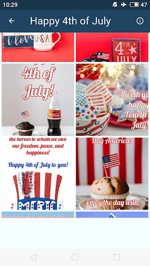 Happy 4th of July Greetings Screenshot 2