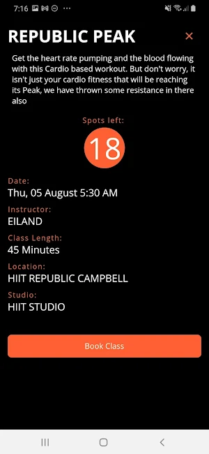 hiit republic Member ID Screenshot 2