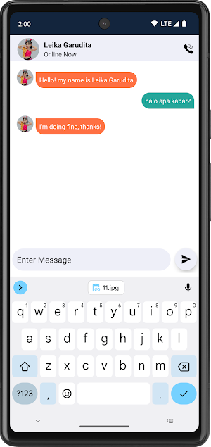 Leika Garudita Panggilan Palsu Screenshot 1