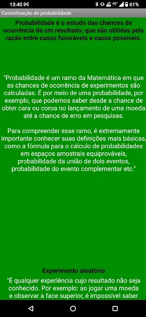 Introdução a probabilidade Screenshot 2