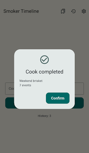Smoker Timeline Screenshot 2