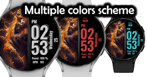 Tiger Fire Watch Face Screenshot 2