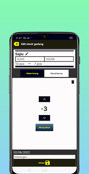 Catatan Stock Gudang V2 Screenshot 1