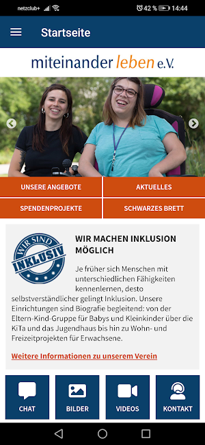 miteinander leben e.V. Screenshot 1