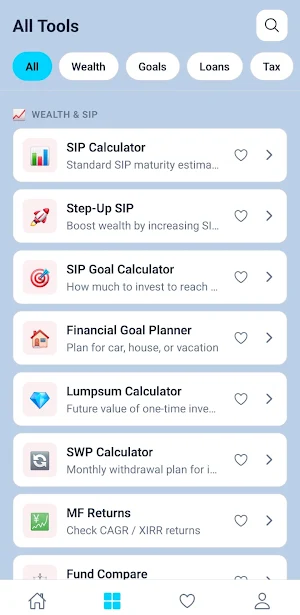 DeSa: SIP & EMI Calculators Screenshot 3