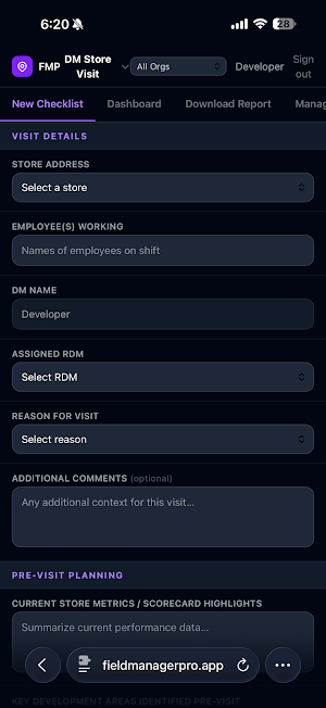 Field Manager Pro App Screenshot 0
