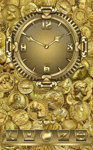 Gold Clock widget Screenshot 1