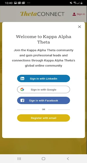 Theta Connect Screenshot 1