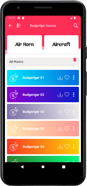 Budgerigar Sounds Screenshot 1