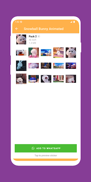 Snowball Bunny Animated Screenshot 2