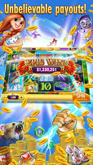 Buffalo Bonus Casino Free Slot Screenshot 1