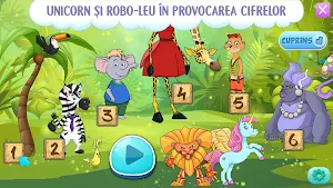 Unicorn si Robo-leu in provocarea cifrelor Screenshot 0