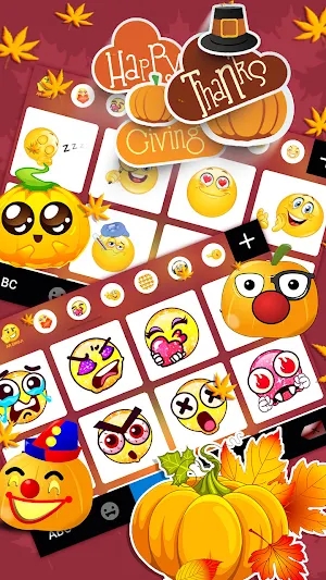 Heart Thanksgiving Keyboard Theme Screenshot 3