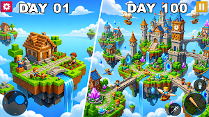 100 Days Skyblock Survival Screenshot 1