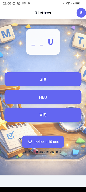 Trouve Mots Vite Screenshot 1