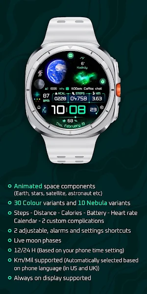 Galactic Nova  - Watch Face Screenshot 3