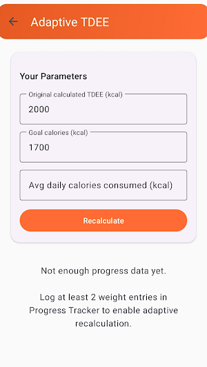 TDEE Calculator Screenshot 0