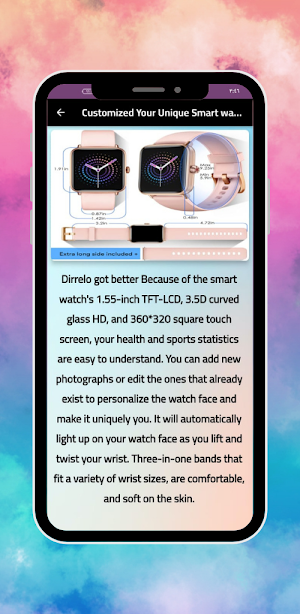 Dirrelo Smart Watch guide Screenshot 2