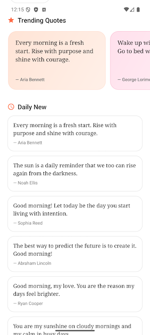 Morning Quotes Screenshot 1
