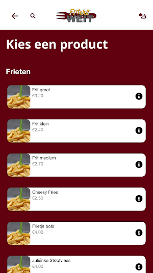 Frituur Weit screenshot 2