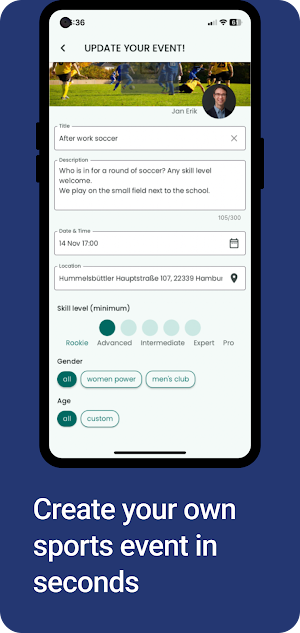 JUBEL - Find sports buddies! Screenshot 3