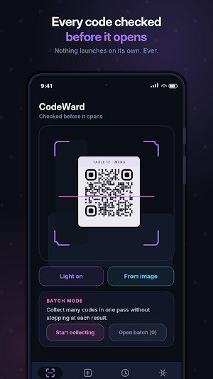 CodeWard QR Scanner & Creator Screenshot 0