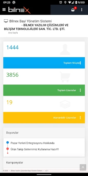 Bilnex CRM Screenshot 1