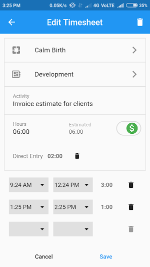 Output Time - Time Tracker Screenshot 2