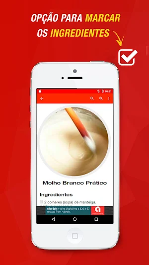 Receitas de Molho Branco Screenshot 1