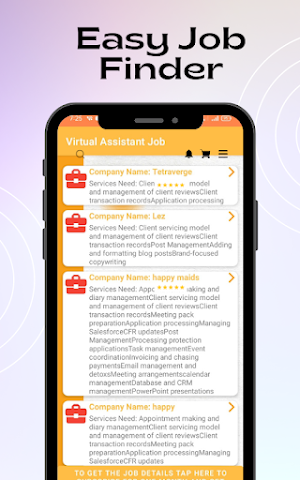 VAJ - Virtual Assistant Jobs Screenshot 3
