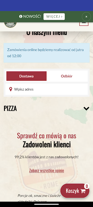 Pizzeria Dritto Screenshot 0