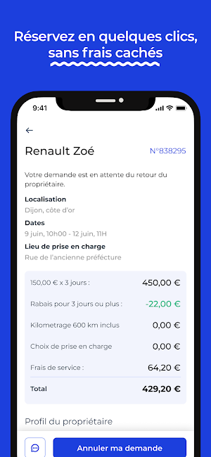 Roadstr - Location de voiture Screenshot 3