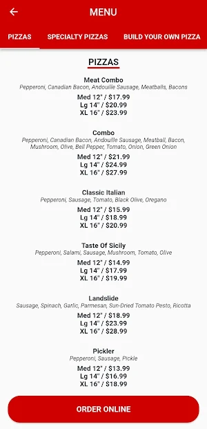 Eatz Pizzeria & Deli Screenshot 2