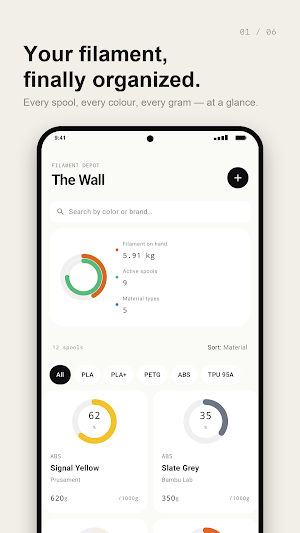 Filament Depot - Spool Tracker Screenshot 0