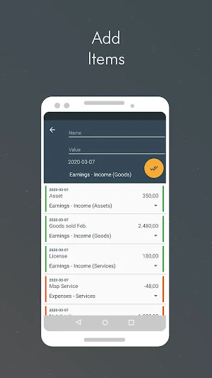Accounting CSV: super simple to track finances Screenshot 2