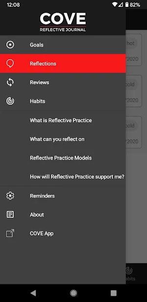 Reflective Journal Screenshot 1