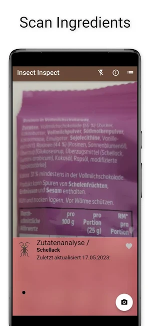 Insects in Food Screenshot 3