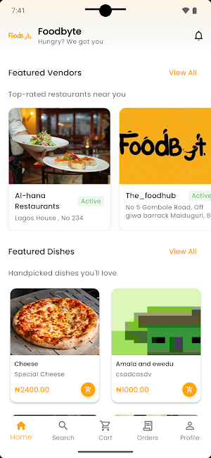 Foodbyte Screenshot 1