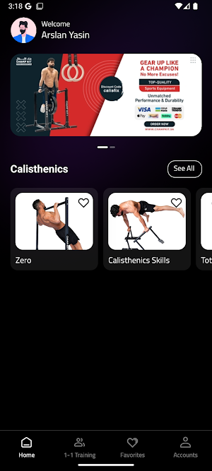 Calisfix – Home Calisthenics Screenshot 1